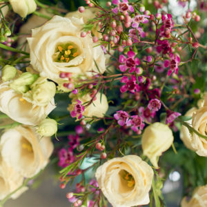 Eustoma und Waxflower